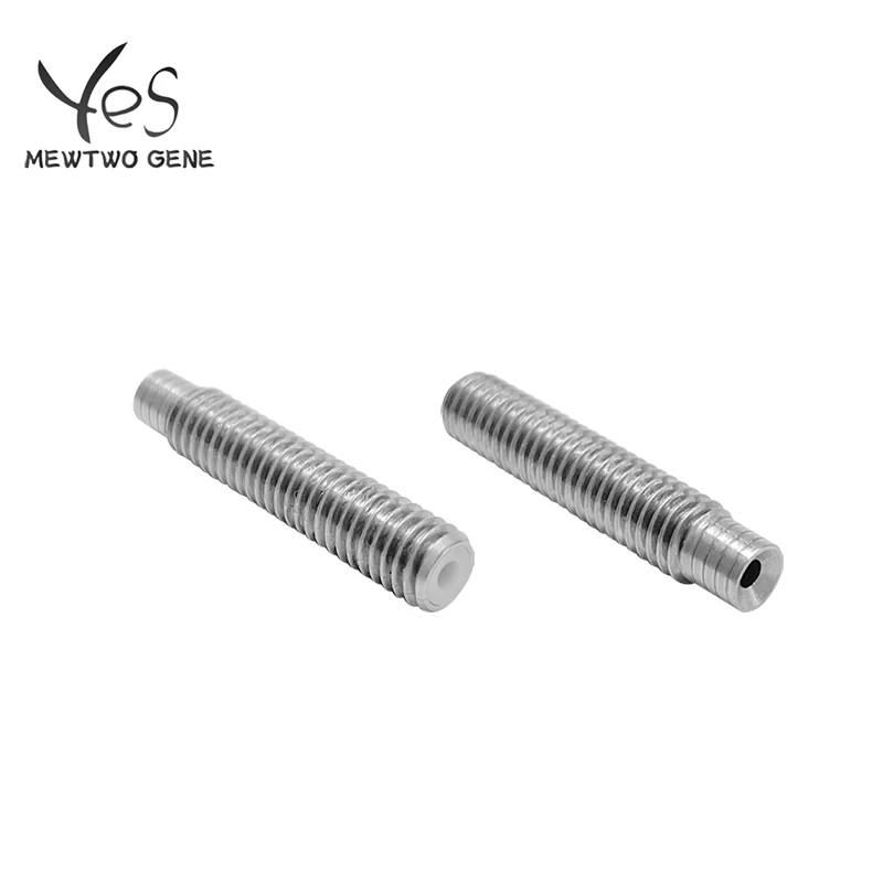 

Детали для 3D-принтера Heat CR10 Ender3 Hot End, металлическая горловина из нержавеющей стали для нити 1,75 мм, 27 мм * M6, 3 шт.