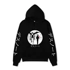 Толстовка мужская оверсайз с капюшоном Death Note, худи унисекс с японским аниме принтом, уличная одежда, флисовая повседневная кофта