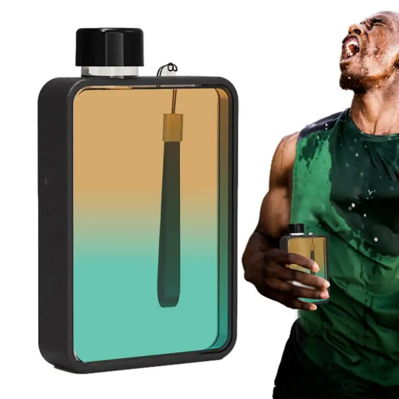 

Плоская фляга для воды дорожная бутылка для воды с защитой от протечек