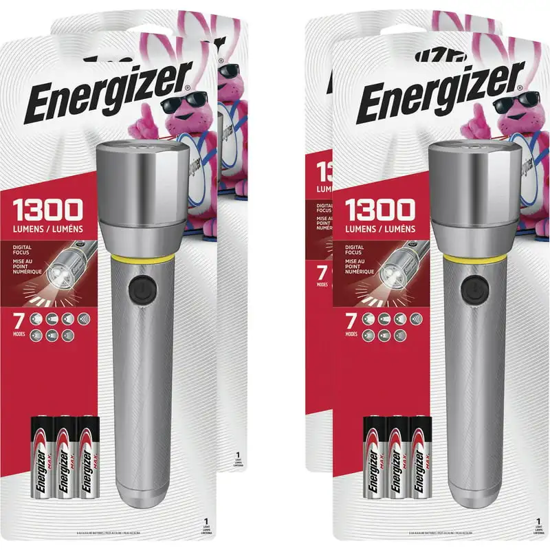 

Hd Focus Large Flashlight - Aa - Metal - Chrome