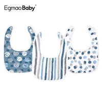 3pcs 100 muslin cotton bibs baby bandana drool bibs for teething and drooling unisex baby bibs for boys and girls