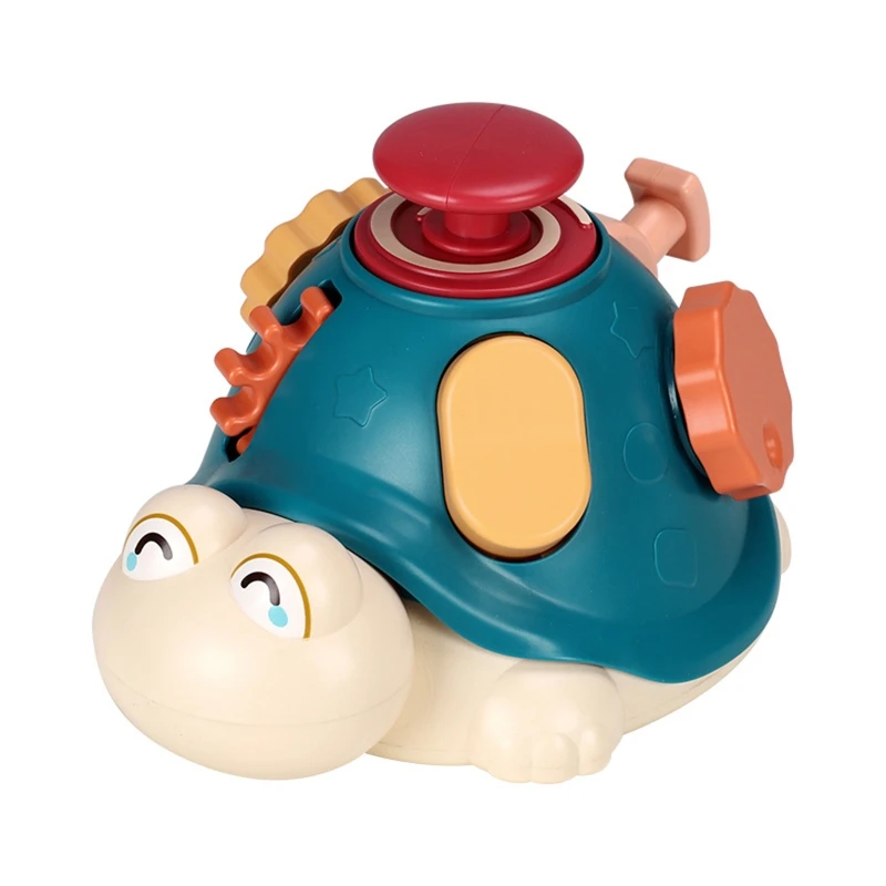 

Montessori Activity Tortoise Toy Interactive Busy Board Early Learning Travel Toy Gift for Baby Hands-On Skill Ability