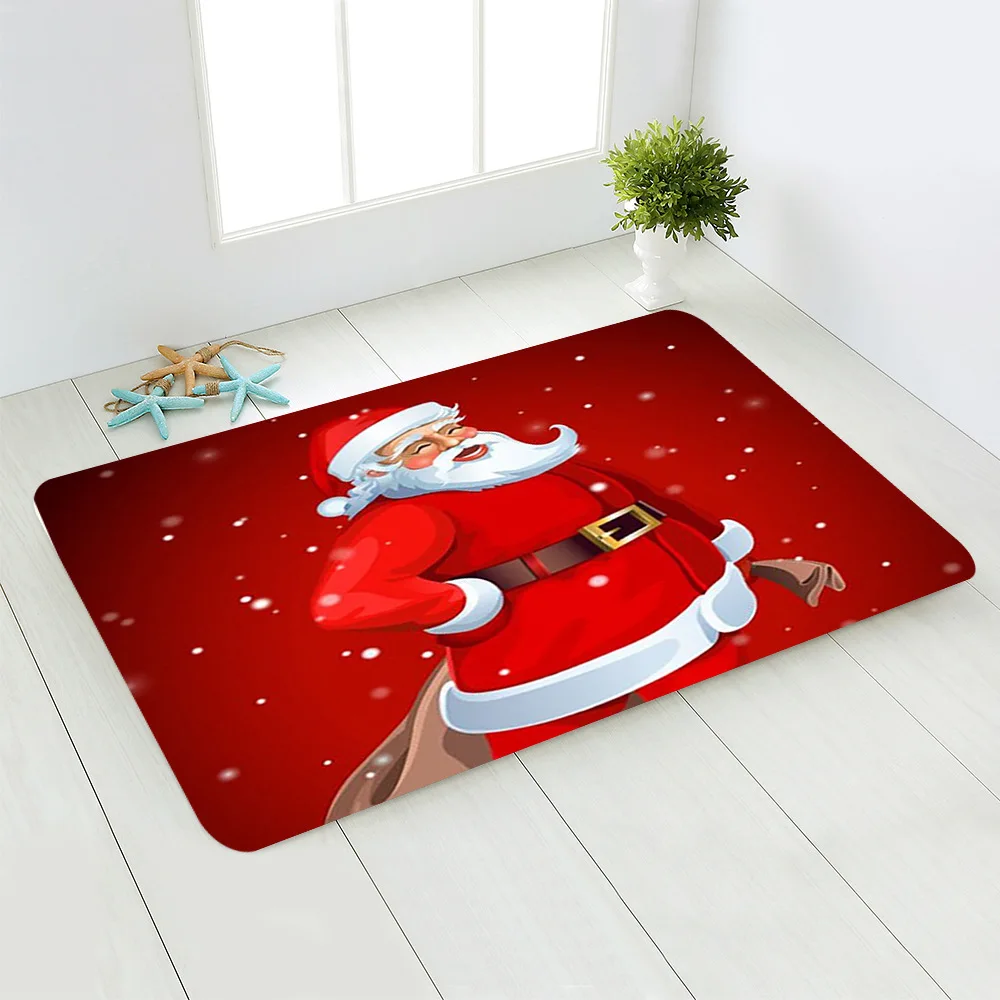2022 Christmas Mat Santa Snowman Doormat Merry Christmas Decor for Home Suit Living Room Kitchen Beddroom Noel Decor 40*60cm images - 6