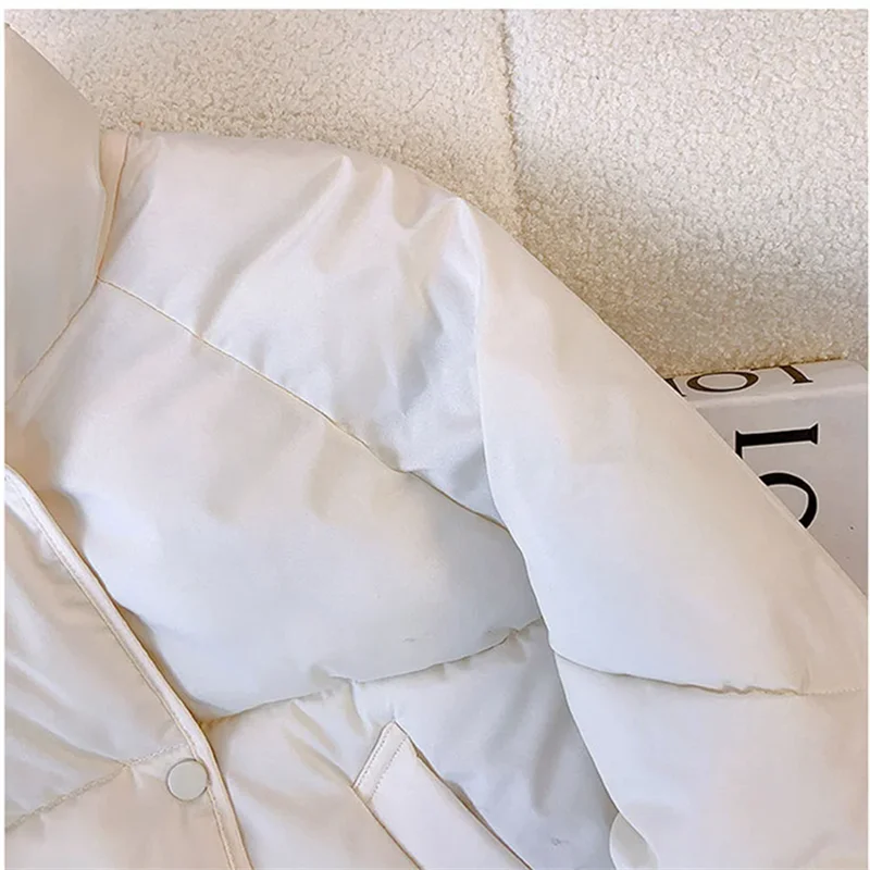 2024 новые корейские зимние парки женские короткие пуховые стеганые куртки