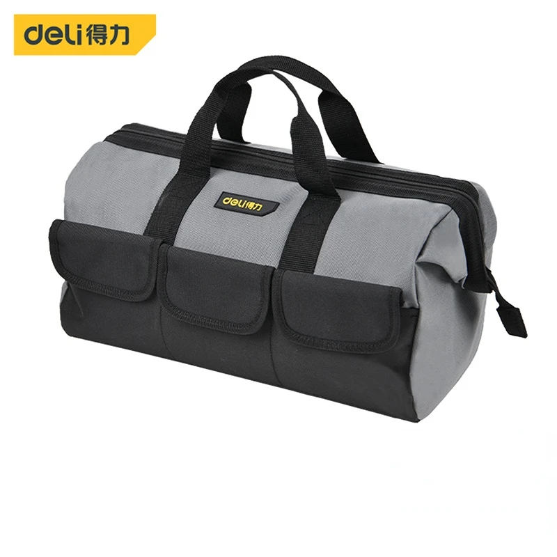 Deli 13/16/18''  Multifunctional Electrician Tool Bag Organizer Oxford Cloth Waterproof  Toolbag Multi Pockets Tools Handbag