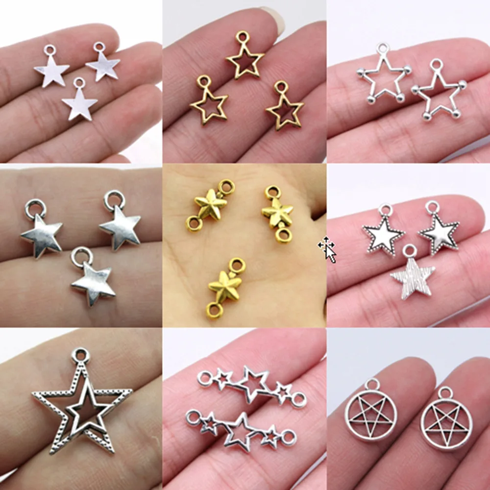 

Объемные подвески для подвесок, ювелирные аксессуары «сделай сам», подвески с полыми звездами