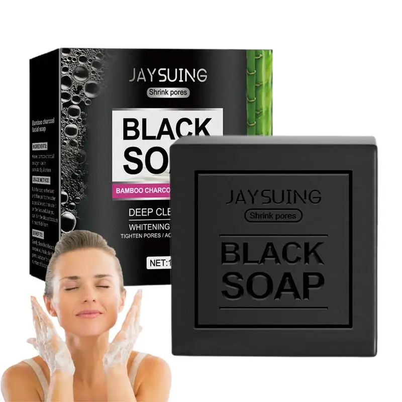 

Bamboo Charcoal Soap Nourishing Bamboo Charcoal Soap Bar Soap Restore Skin Elasticity For Body Hands Face Clean Blackheads For