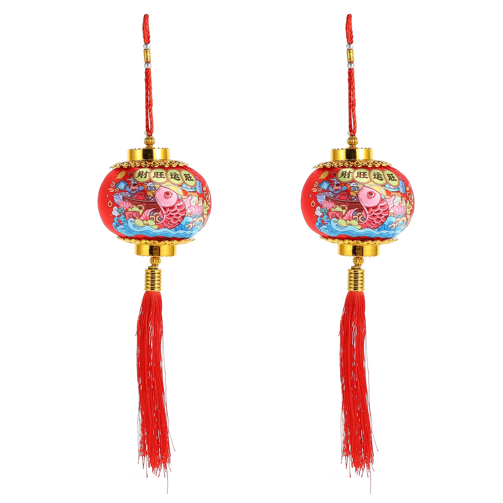 

Chinese Lantern Red New Year Pendant Pendants Hanging Lanterns Decors Spring Festival Style Ornament