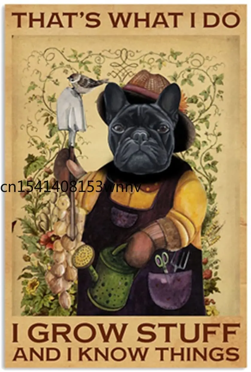 Металлический винтажный знак в виде собаки это то что я делаю Я выращиваю вещи и