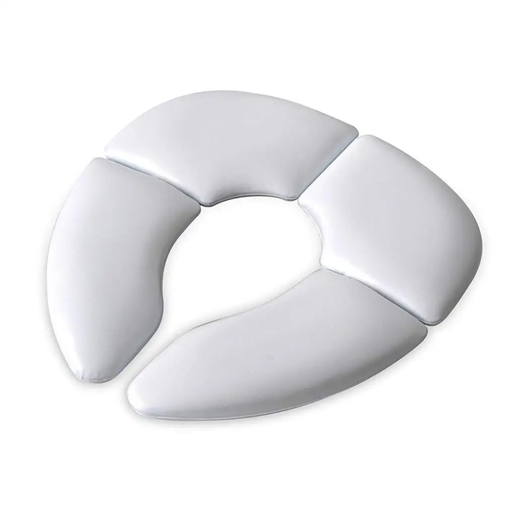 

Folding Toilet Seat Cushion Baby Potty Pad Travel Children Padded Soft Sponge Solid Color Training Mat for Bathroom