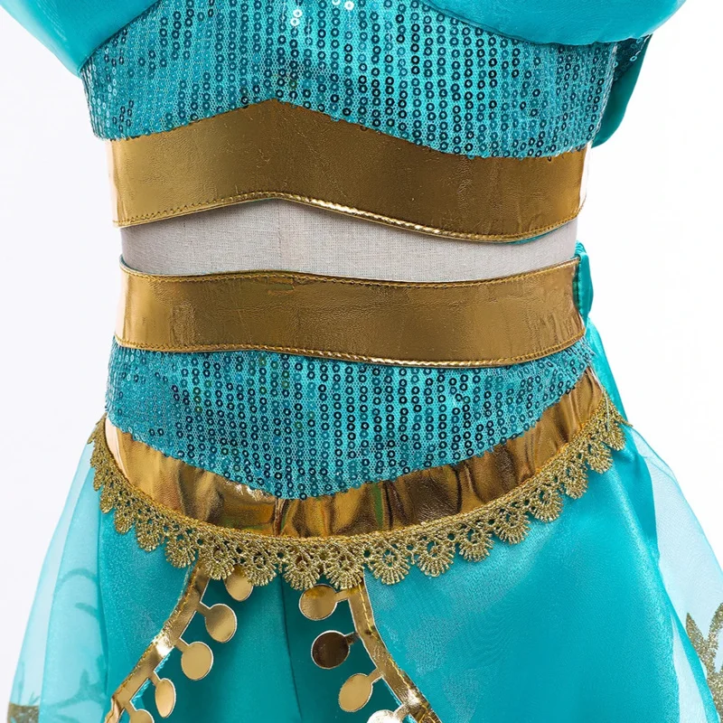 Платье принцессы жасмин модель на день рождения для Хэллоуина карнавала косплея