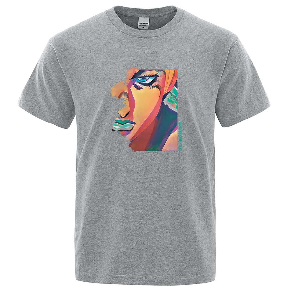 

Anime Jojo Stone Ocean T-Shirts Men Fashion Loose Tops 100% Cotton Summer Tshirt Fashion Oversize Mens Tee Clothing