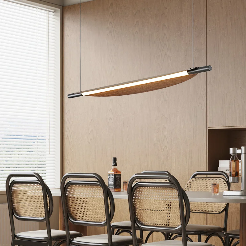 Подвесной светильник из орехового дерева простой стиль бревенчатая люстра