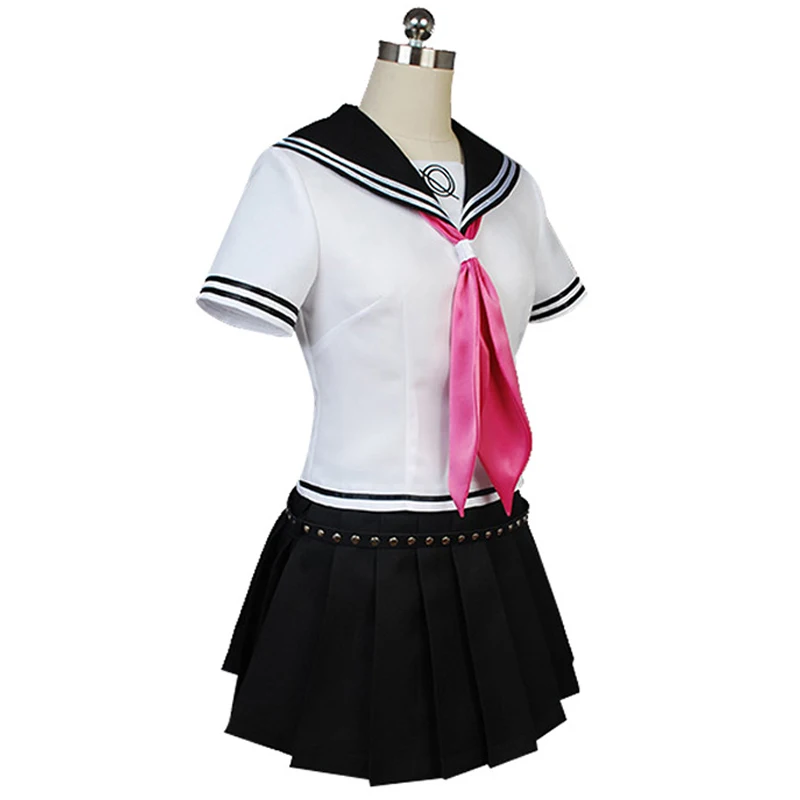 Anime Danganronpa Mioda Ibuki Cosplay Costume Colorful Devil Horn Wig for Woman Halloween Carnival Costume Props