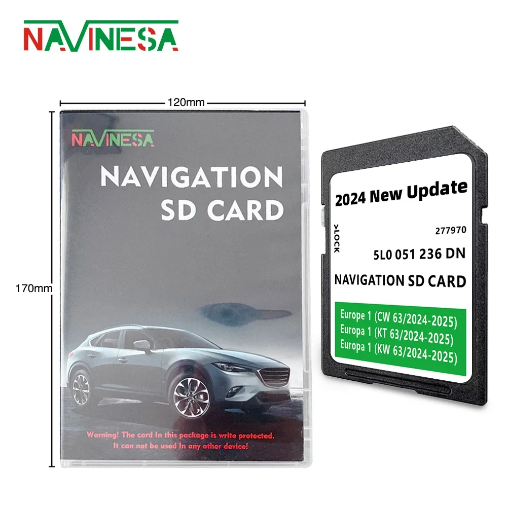 Навигация Mib2 ECEAS для Skoda Superb III 3V от 2015 до 2020 Обложка карты Дания Эстония Финляндия