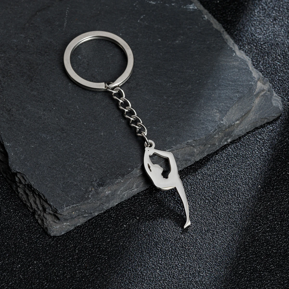 Shuangshuo брелок из нержавеющей стали с подвеской для гимнастики фигуристки йоги