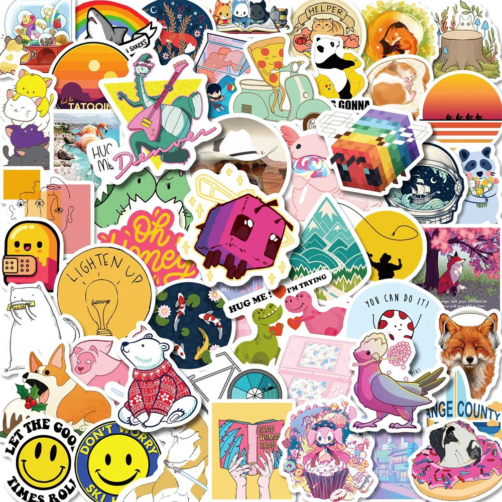 

10/30/50PCS Cartoon Dream Series Graffiti Stickers Luggage Laptop Suitcase Children Girls Toys PVC Stickers Wholesale