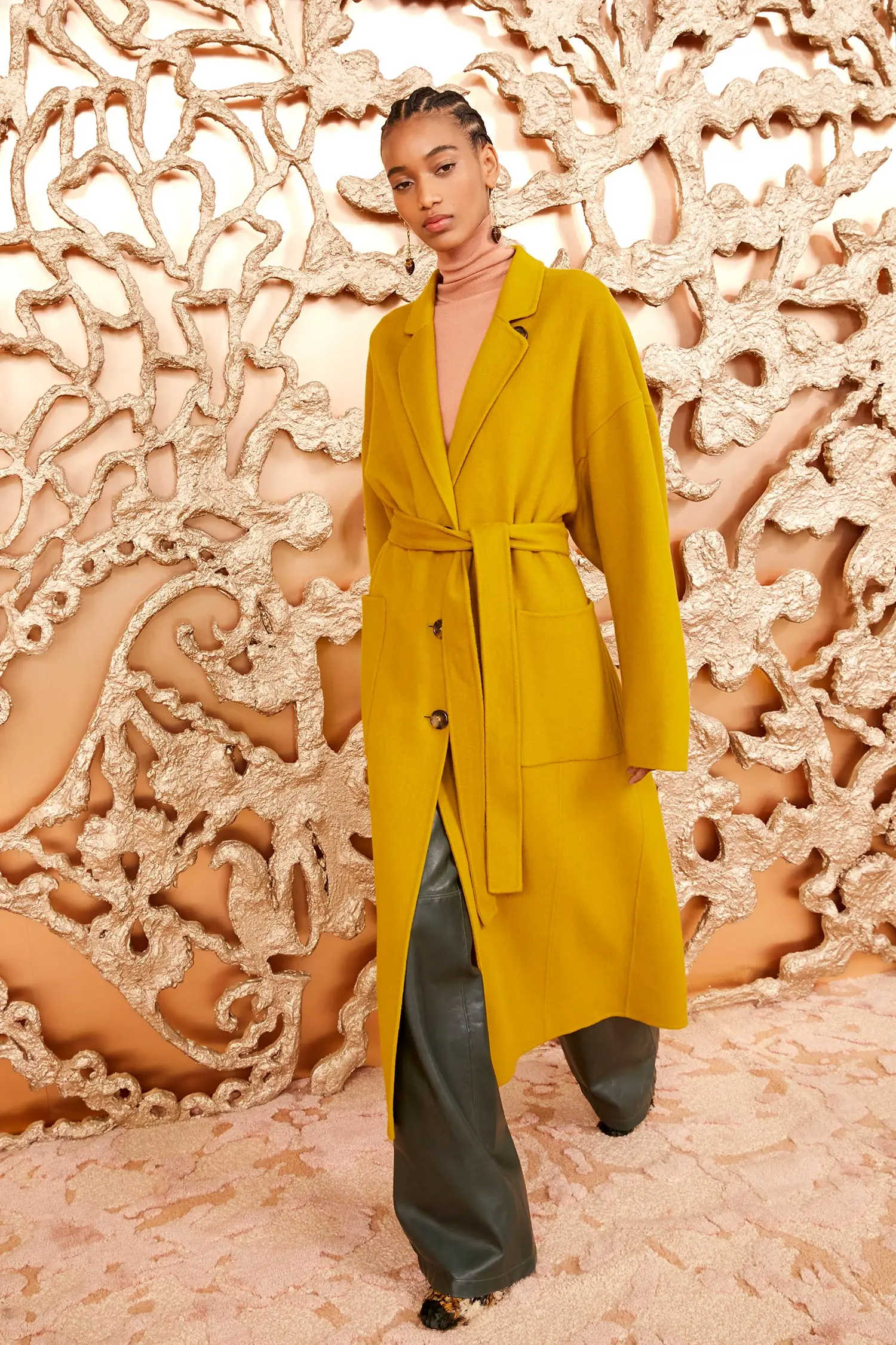 2025 модное новое шерстяное пальто Ulla Johnson женский длинный стиль