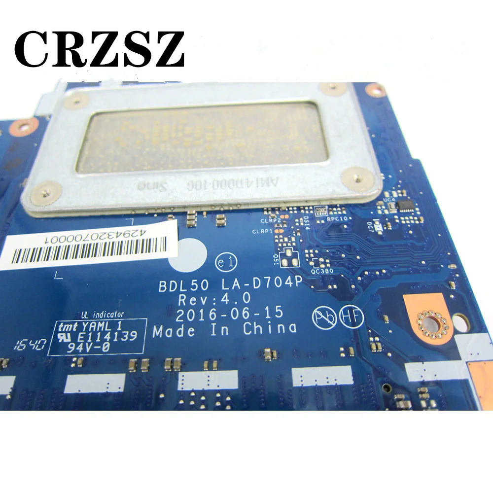 Материнская плата CSRZSZ для ноутбука HP 15-AY 15-AC стандартная с процессором i7-6500u тест
