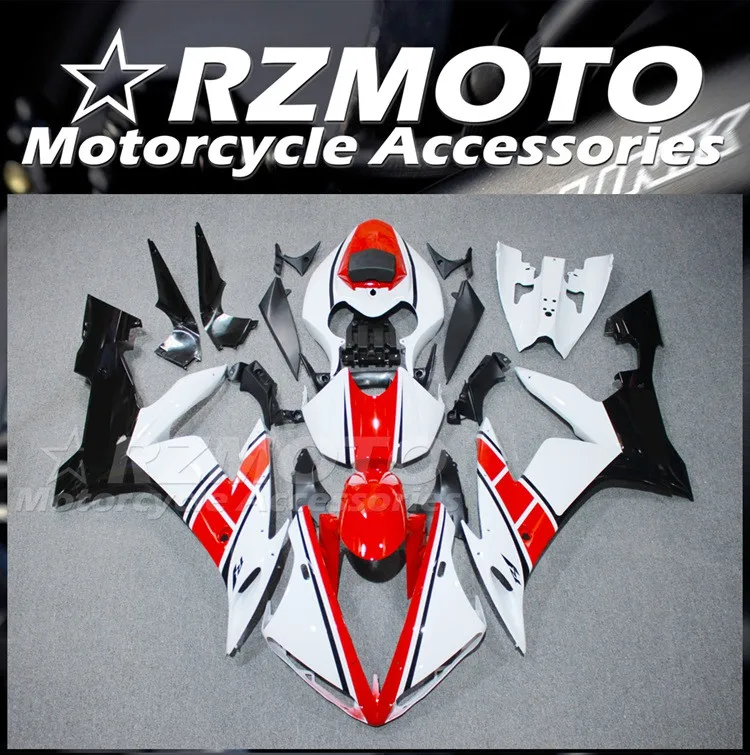 

Injection Mold New ABS Whole Fairing fit for YAMAHA YZF-R1 2004 2005 2006 04 05 06 Bodywork set Red White