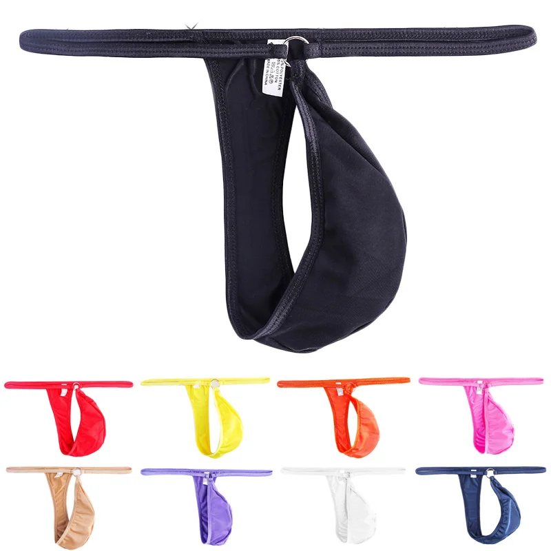 

Men's Sexy Low Rise Briefs Breathable T-Back Jockstrap G-String Thong Gays Underwear Mini Briefs Lingerie Ropa Interior Hombre