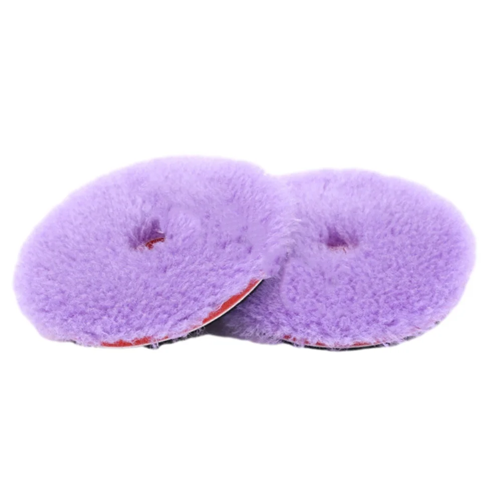 

Car Paint Polishing Wool Polishing Pad 130mm 1PC 5.5 Inch Purple Soft Buffer Pads Wood Car Waxing Wool Polisher