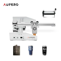 aufero portable wood cutter laser engraver y axis rotary roller z axis lifting device leather metal acrylic 180x180mm engraving