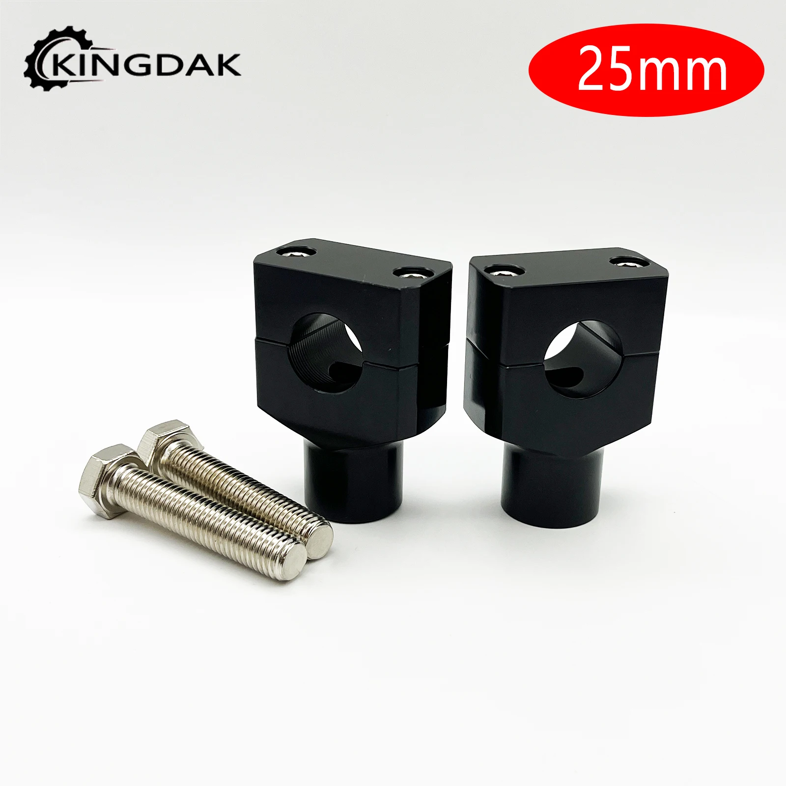 

Мотоцикл 7/8 "1" алюминиевый зажим для руля для Harley Custom Springer Bobber Chopper 22 мм 25 мм руль черный / хром