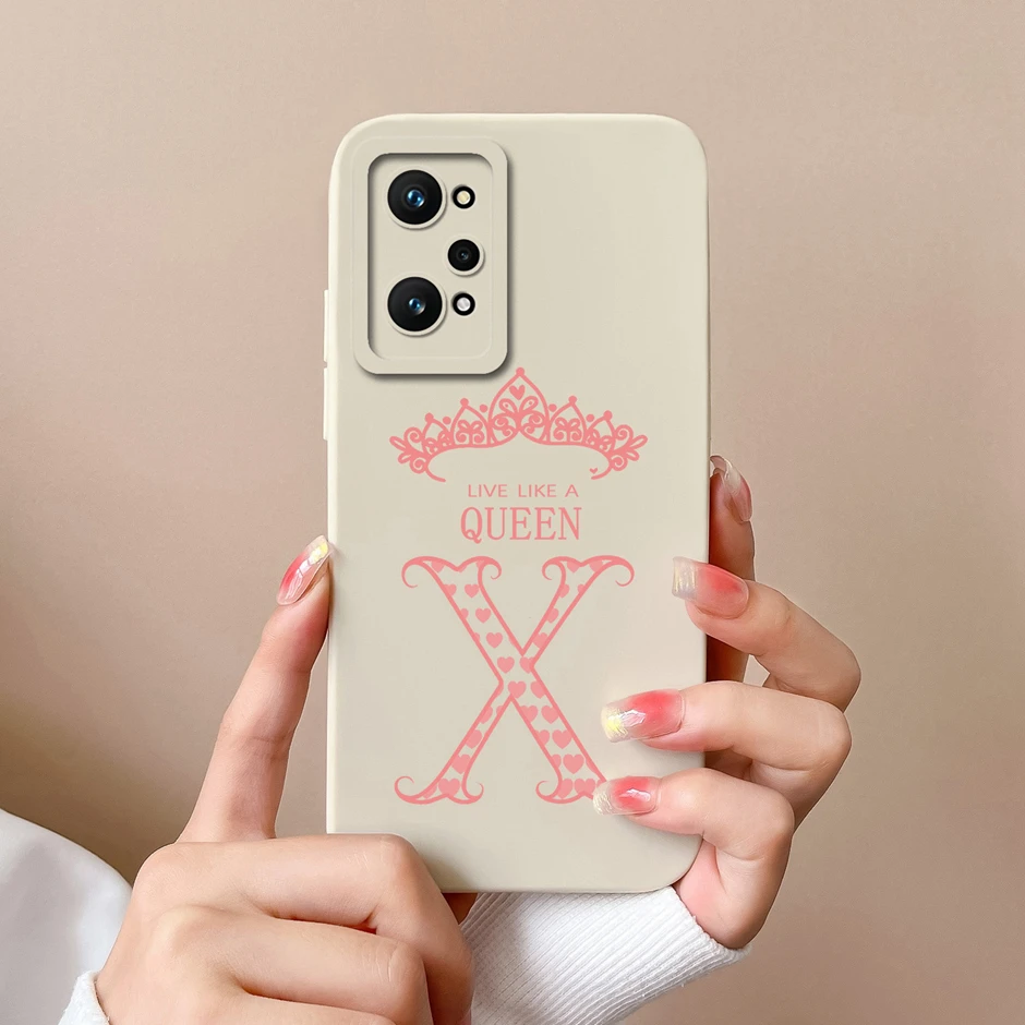 Фото Для Realme GT2 Pro GT Neo2 Neo2T 5G чехол роскошный силиконовый мягкий защитный чехол с буквами короны для RealmeGT2 GT2Pro GTNeo2 T Funda №5