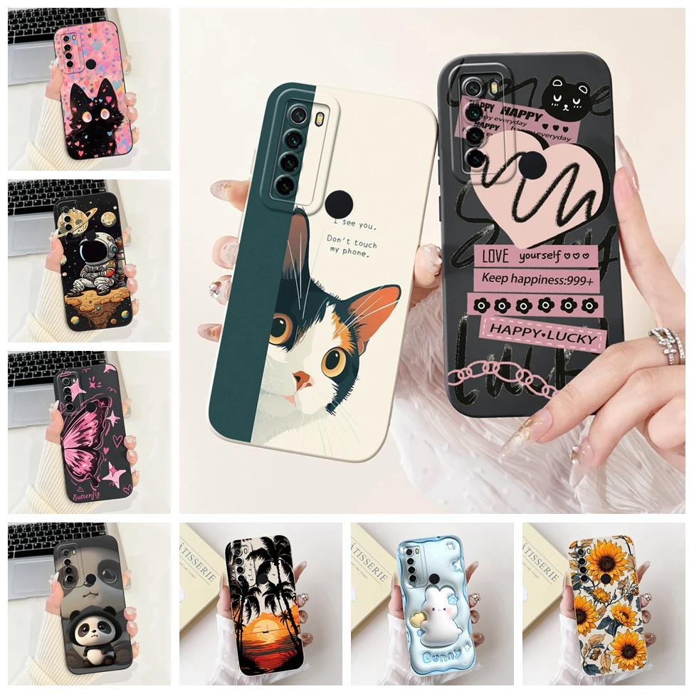 6 3 &quotдля Redmi Note 8 силиконовый роскошный модный противоударный чехол-бампер с