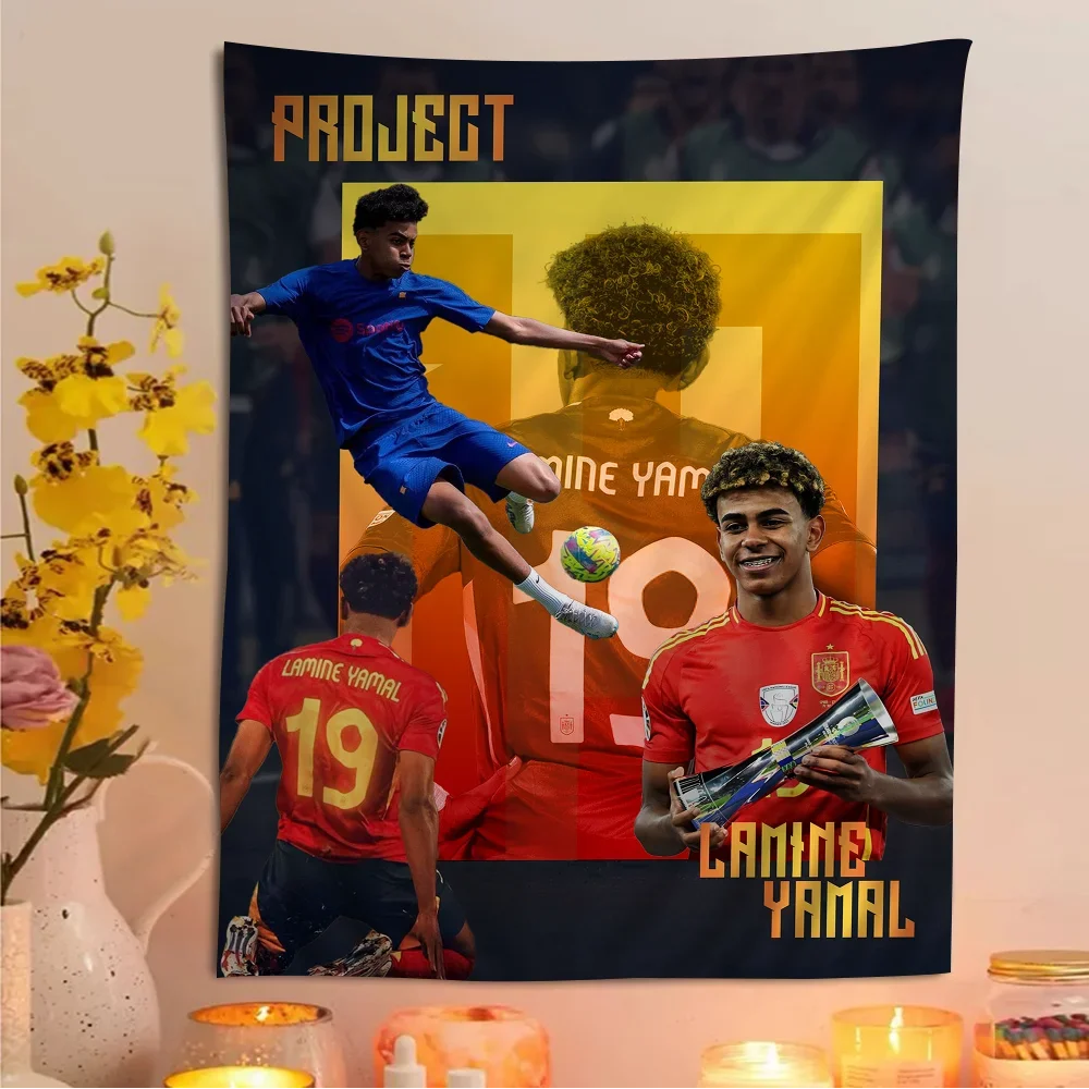 L-Lamine FootballStar Y-Yamal 27 подвесной богемный гобелен богемные настенные гобелены