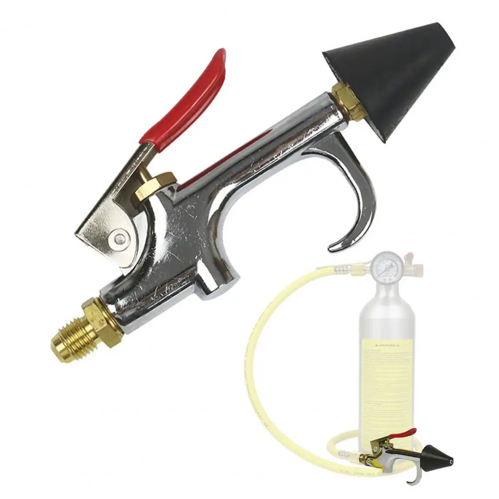 

Flush Tool Silver Color Rust-proof Portable Air Conditioning Line Kit Spray Nozzle A/C Canister Nozzle Replacement Kit