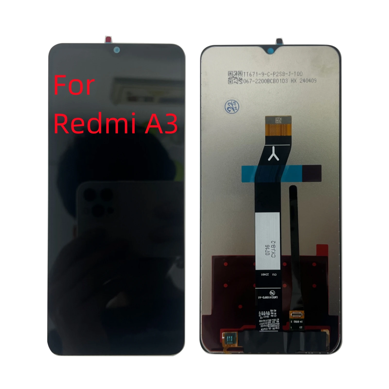Для Xiaomi Redmi A3 23129RN51X ЖК-дисплей дигитайзер сенсорного экрана в сборе замена 100% тест