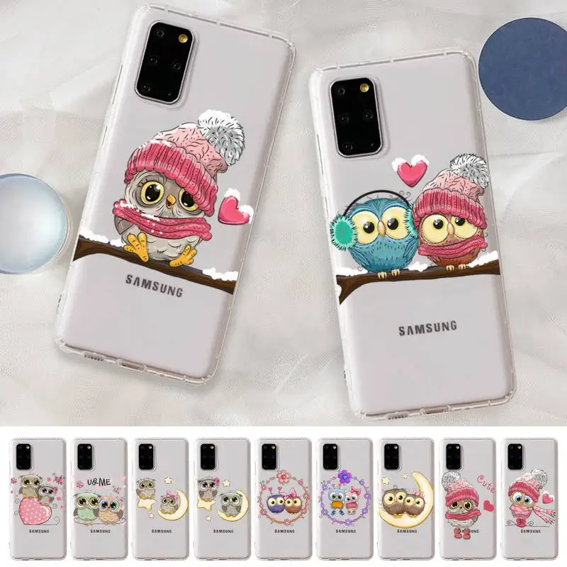 

Yinuoda Lovely Owl Cartoon Love Phone Case For Samsung A 10 20 30 50s 70 51 52 71 4g 12 31 21 31 S 20 21 plus Ultra