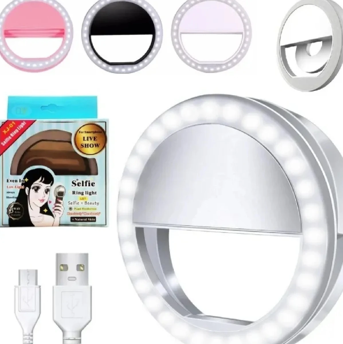 

Selfie Ring Light Clipe Anel Led Celular Universal