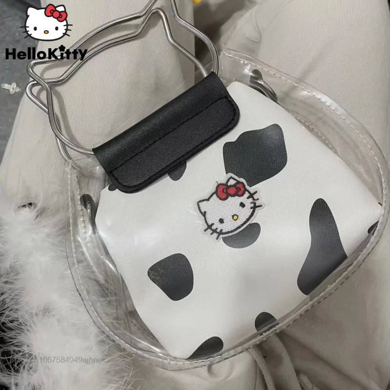 

Sanrio, сумки Hello Kitty 2022 новый модный дизайн мини сумка женские роскошные сумки Y2k сумка-мессенджер Мультяшные прозрачные милые сумки