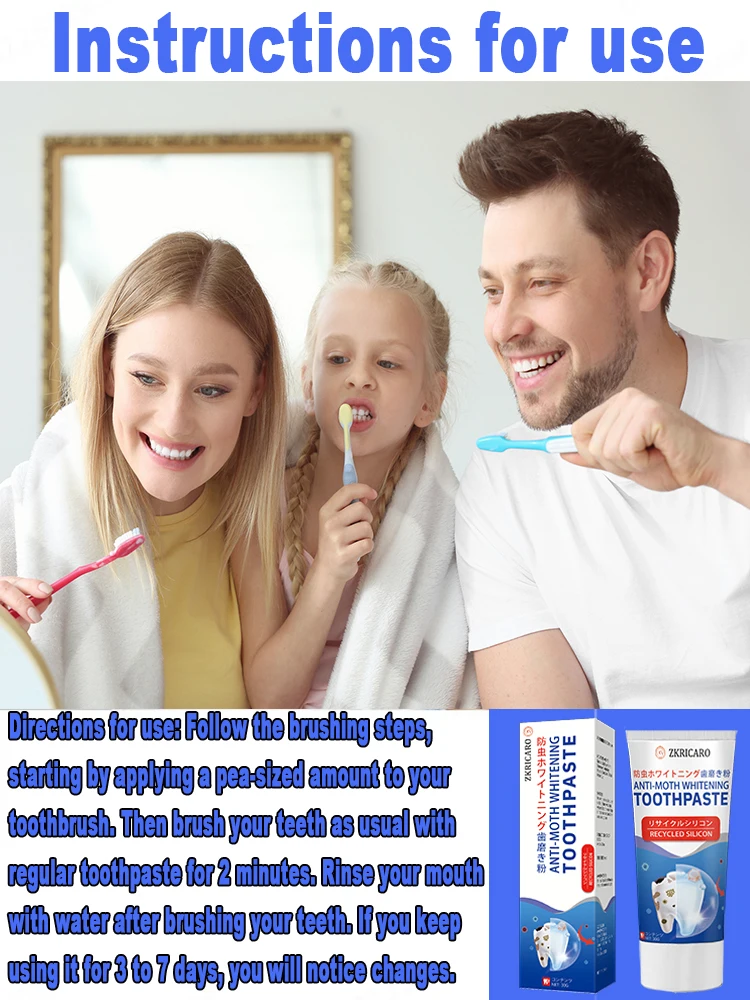 Зубная паста с защитой от полости Предотвращает кариес защищает зубы и