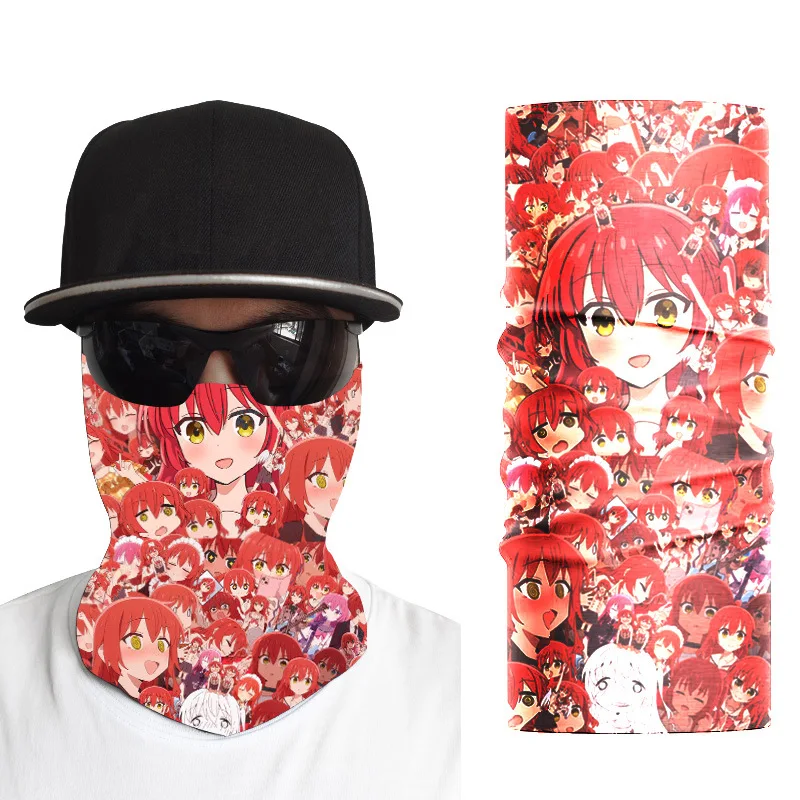 Bocchi The Rock готический Hitori ледяной шелк Кемпинг шейный Гетр маска для лица разные