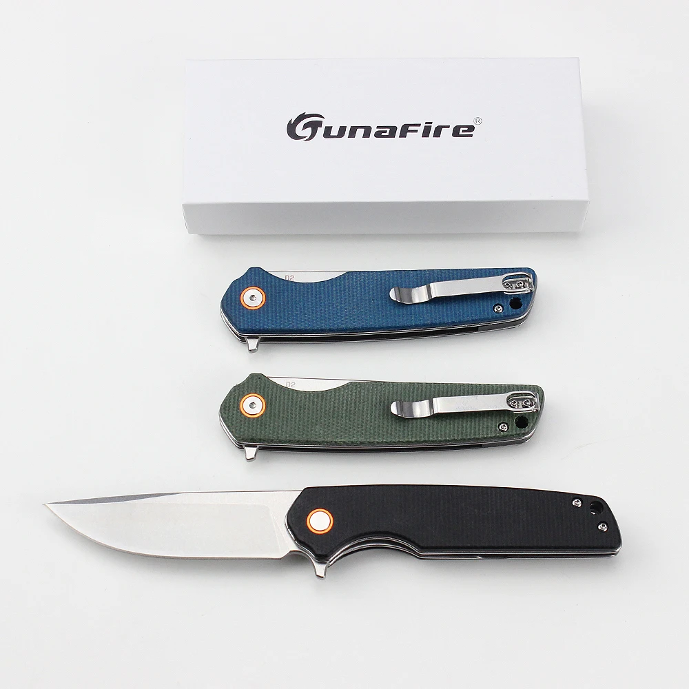 TUNAFIRE GT961 уличный складной карманный нож D2 стальное лезвие шарикоподшипник тактические ножи для выживания ручной инструмент для кемпинга (art.: 3920cd8d49b4d) - 3920cd8d49b4d