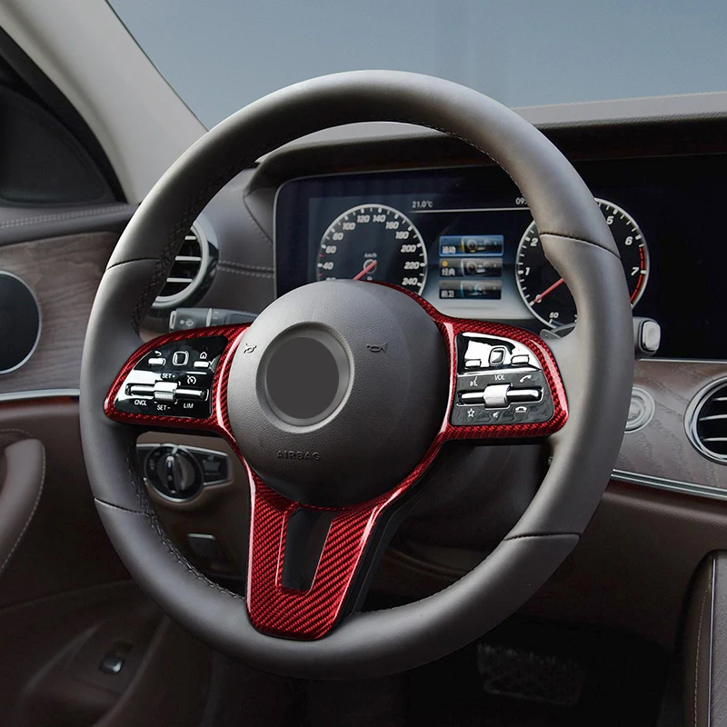 Накладка на руль из углеродного волокна наклейка для салона автомобиля