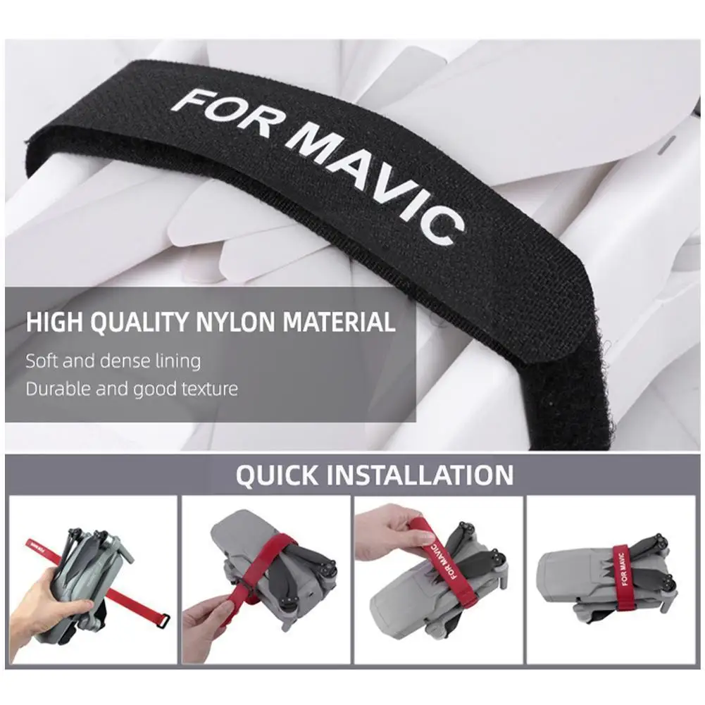 

2pcs/set Paddle Fixed Cable Tie Drone Blade Bracket Propeller Belt Fixator Holder Clasp For 2 Pro/ Zoo L9v3