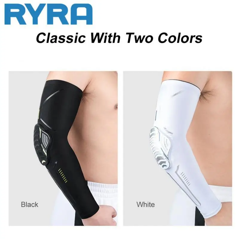 

1Piece Sports Crashproof Elbow Support Pads Breathable Arm Compression Sleeve for Cycling Running Basketball Football Volleyball
