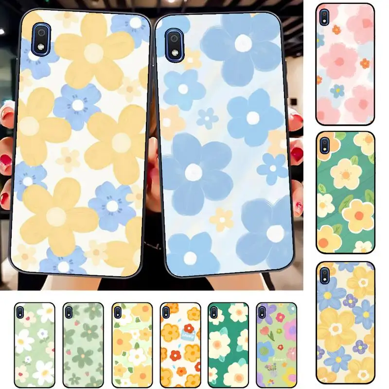 

Flowers Drawing Phone Case for Samsung A51 01 50 71 21S 70 31 40 30 10 20 S E 11 91 A7 A8 2018