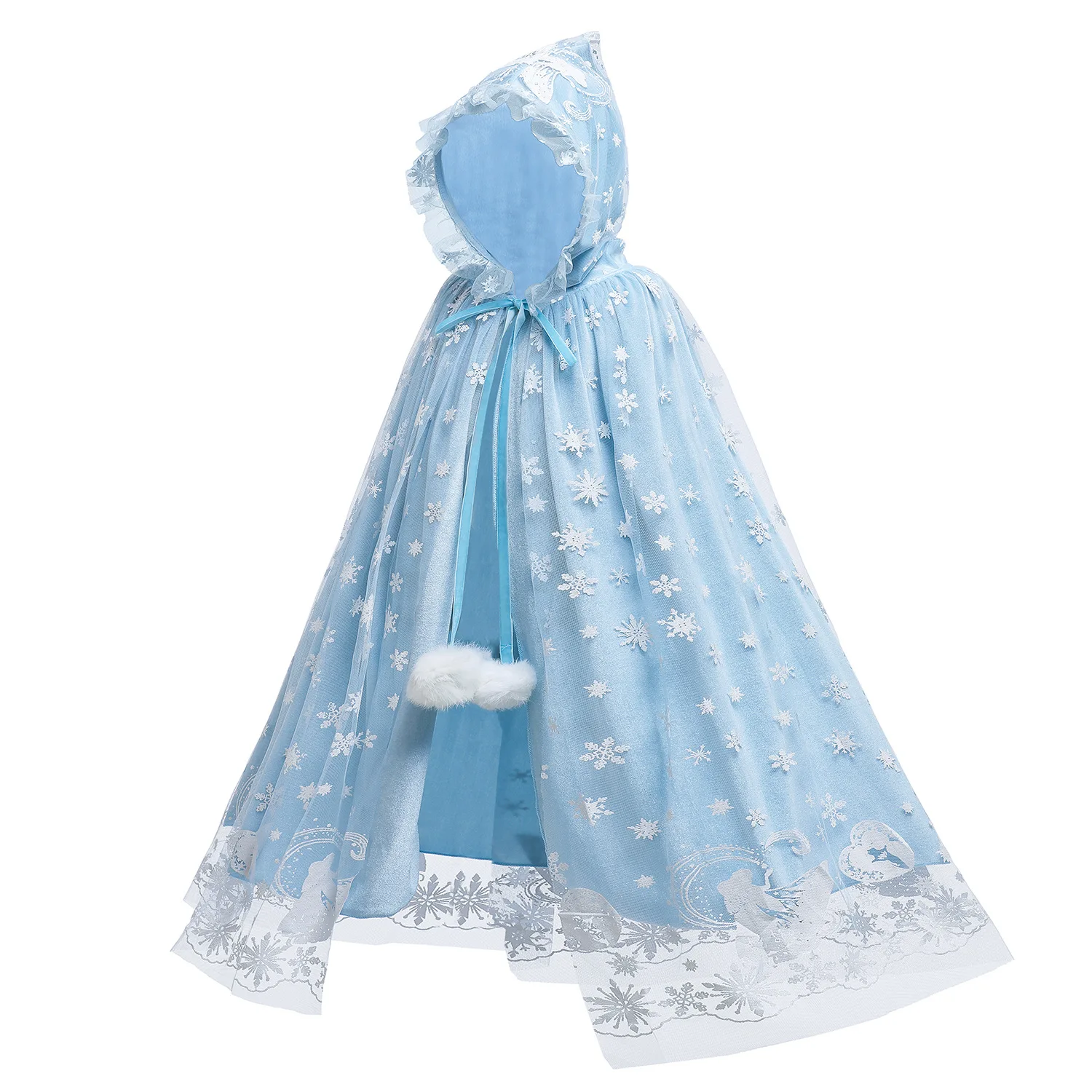

Girls Sequin Capes Cloak Girl Princess Costume Dress Up Kids Party New Year Costumes For Girl Halloween Princess Cloak