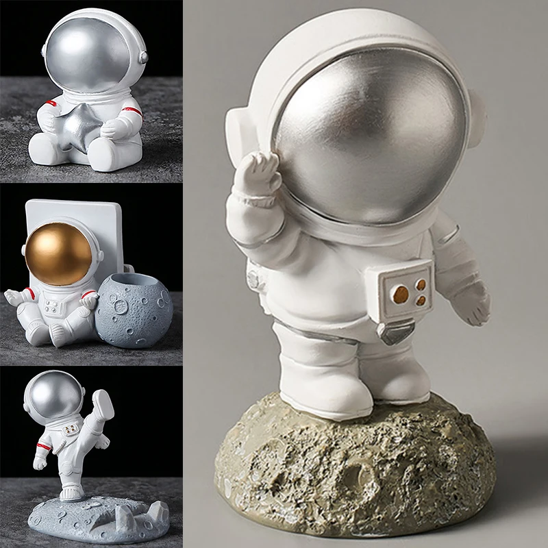 

Adorable Resin Astronaut Action Figure Desktop Decorative Ornament Birthday Gift Desktop Decorative Ornament YH-17