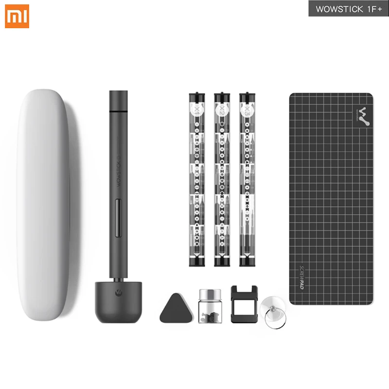 Миниатюрная литиевая электрическая отвертка Xiaomi Wowstick 1F + корпус из сплава с 3
