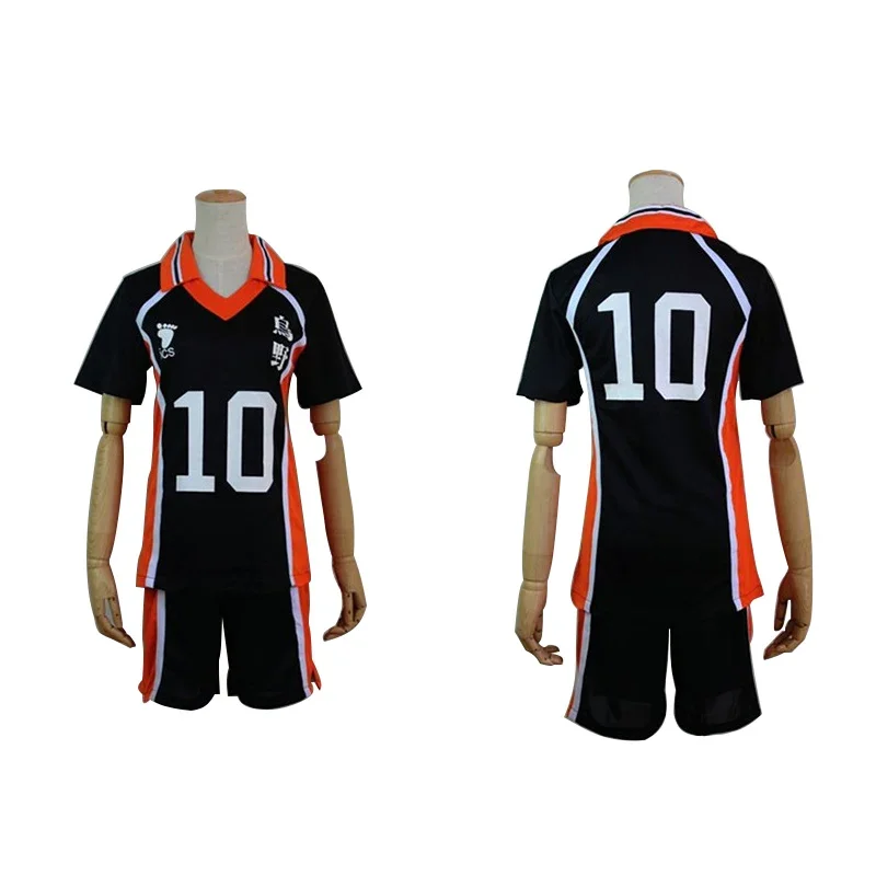 Аниме Haikyuu костюмы для косплея Karasuno школьный волейбольный клуб Hinata Shouyou Kageyama Tobio