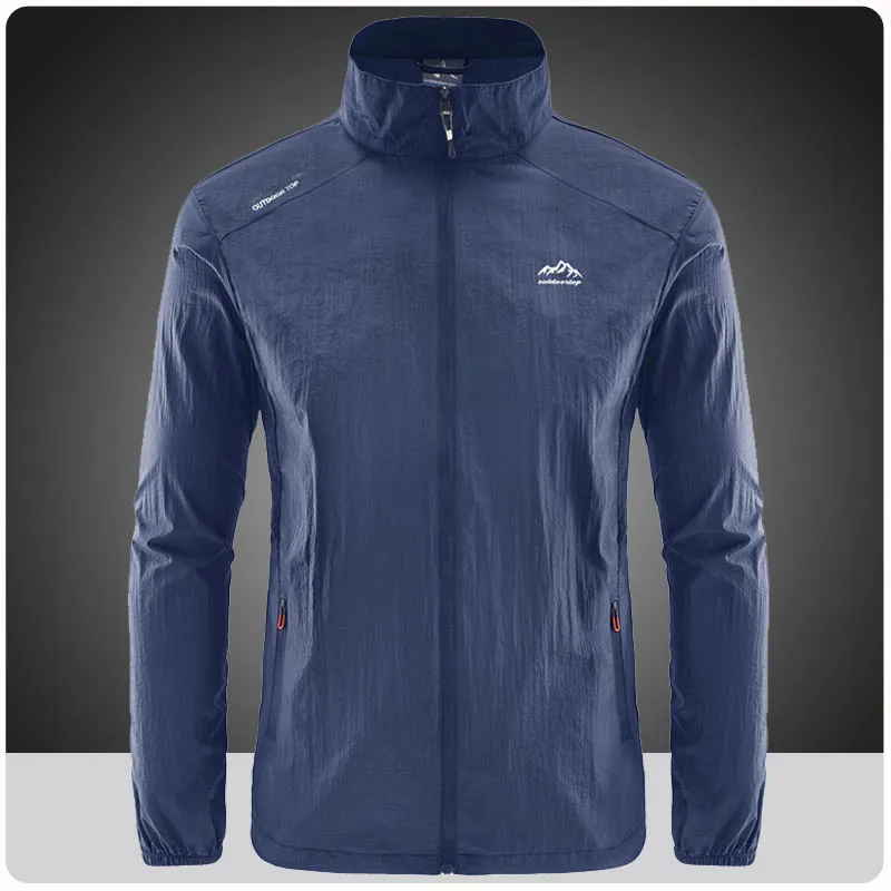 

Men's Summer Skin Quick Dry Hiking Jacket Waterproof Sun UV Protection Coats Men Outdoor Sports Fishing Camping Running Jacket
