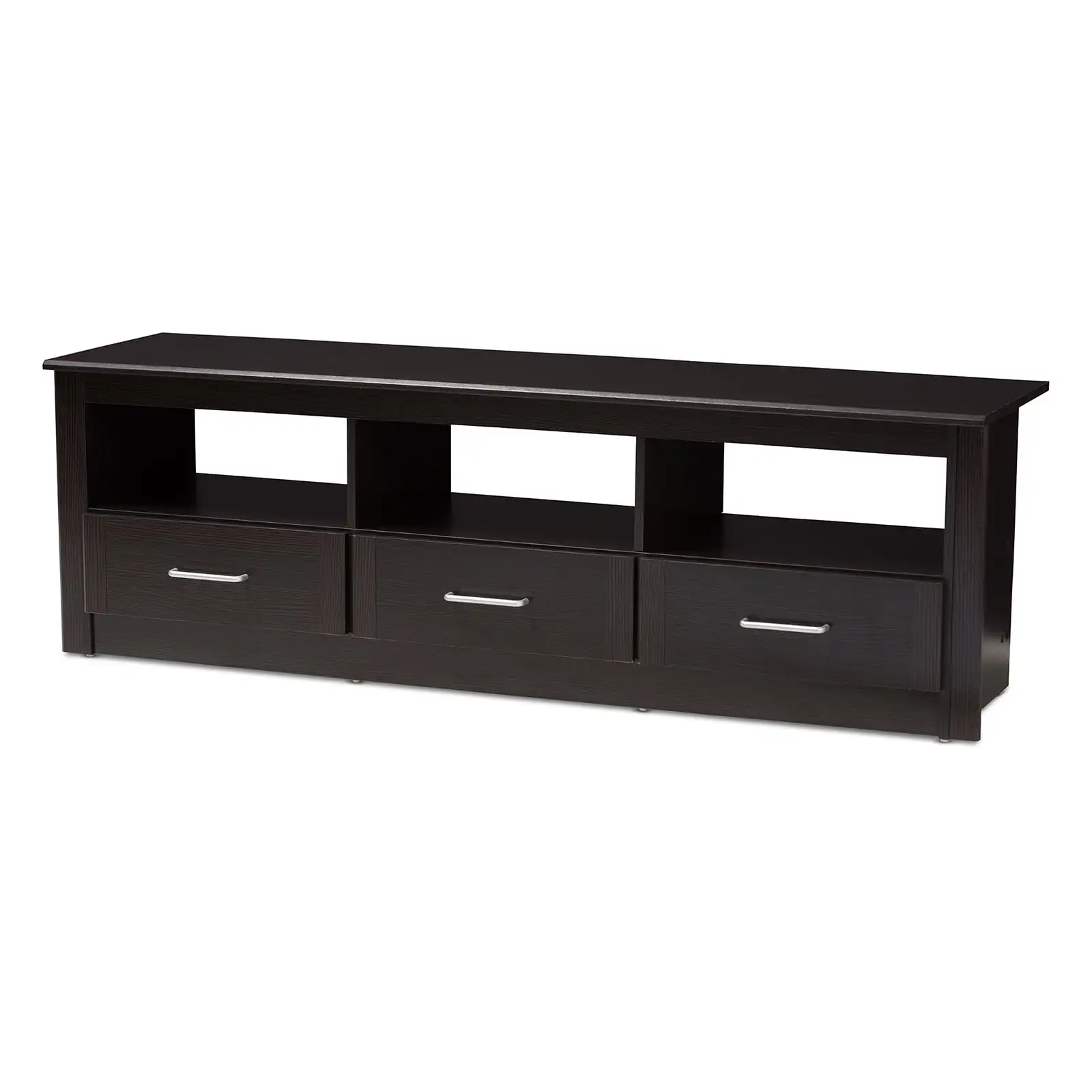 

Modern and Contemporary Wenge Brown Finished TV Stand