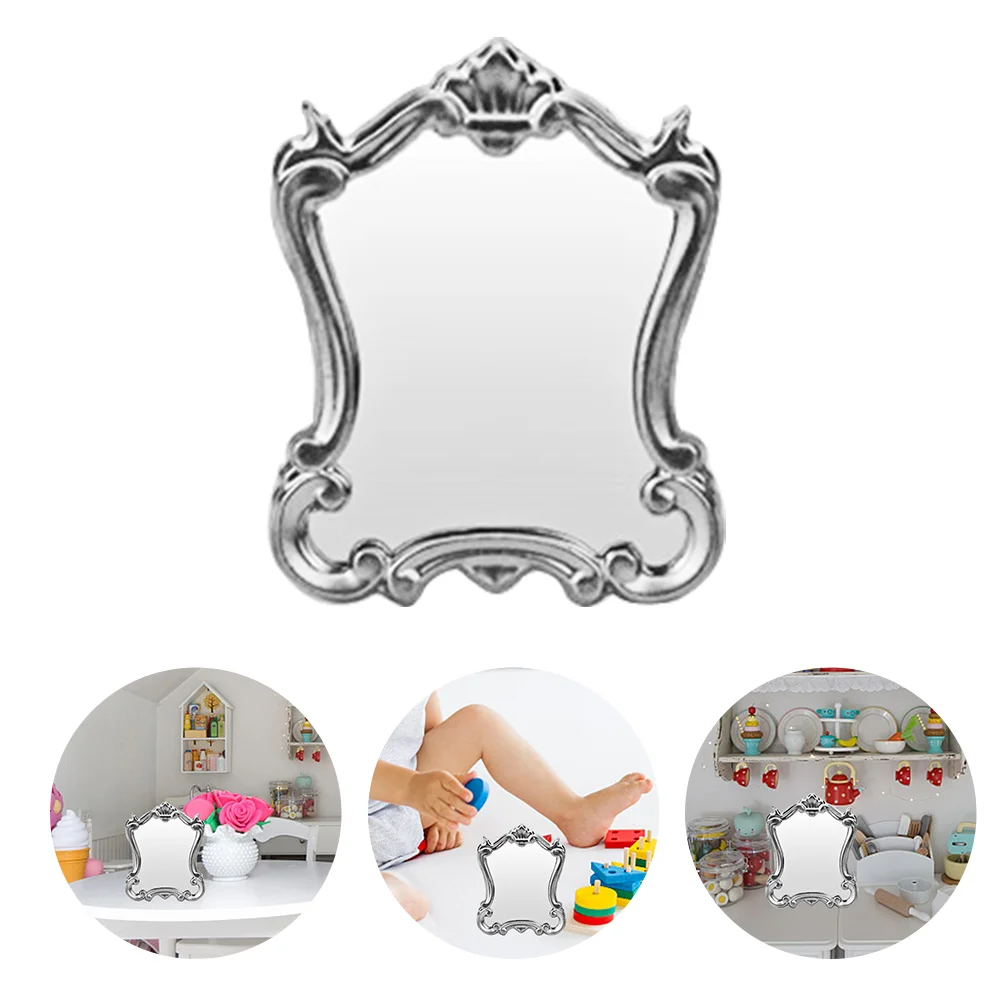 Кукольный дом настенные светильники миниатюрное винтажное зеркало украшение на